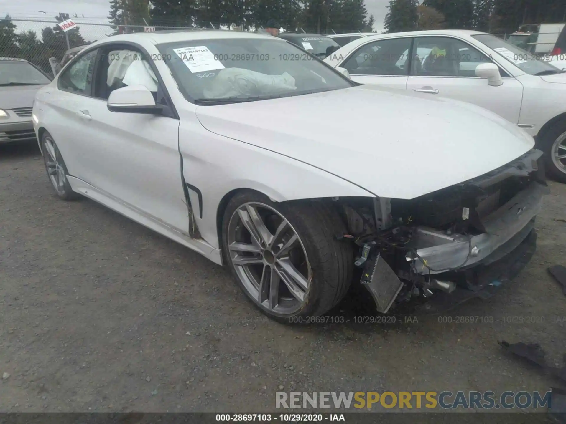 1 Photograph of a damaged car WBA4W9C58KAF94037 BMW 4 SERIES 2019