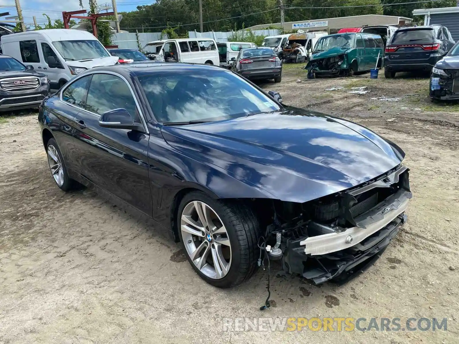 1 Photograph of a damaged car WBA4W9C59KAF94256 BMW 4 SERIES 2019