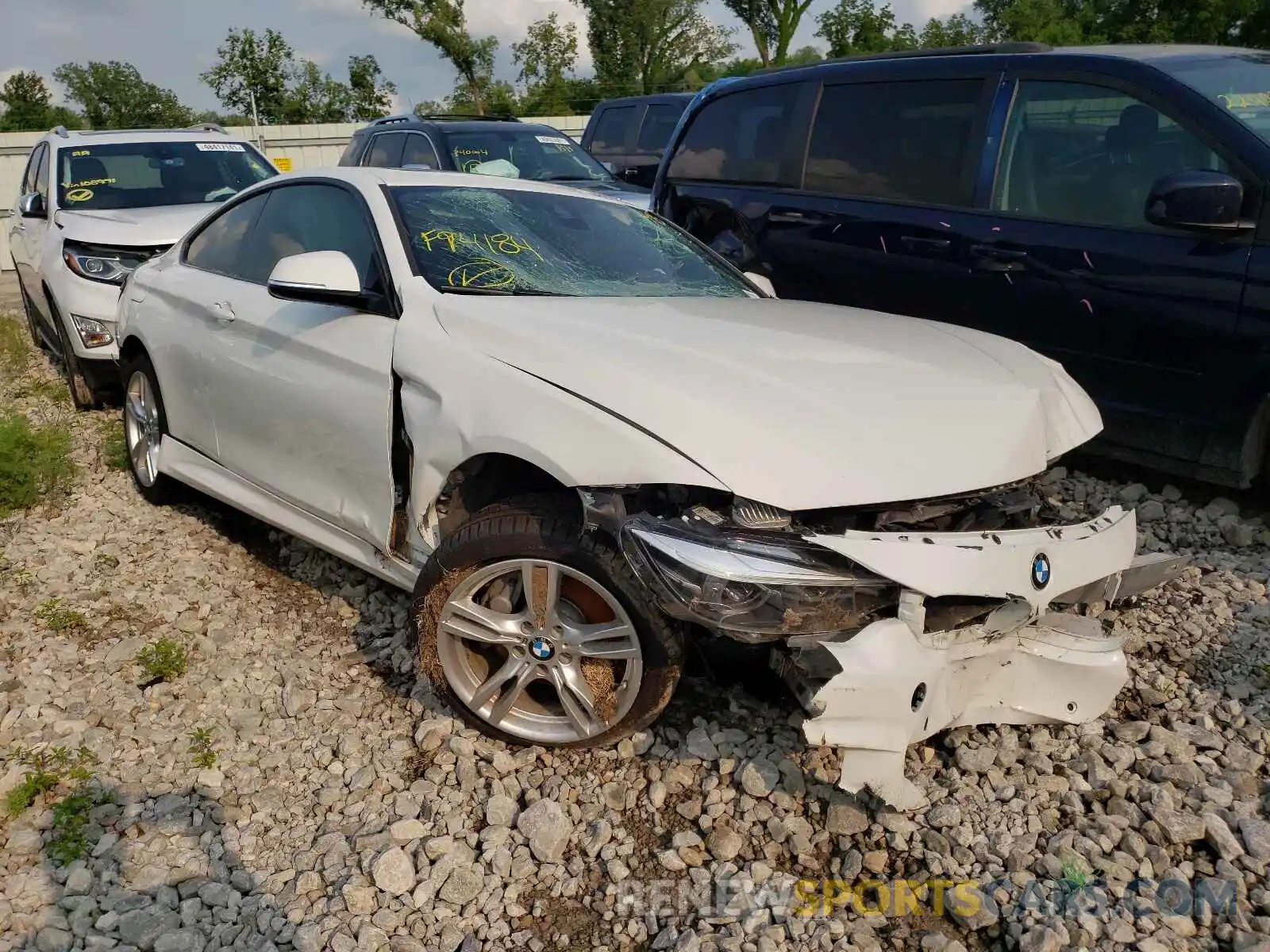 1 Photograph of a damaged car WBA4W9C5XKAF94184 BMW 4 SERIES 2019