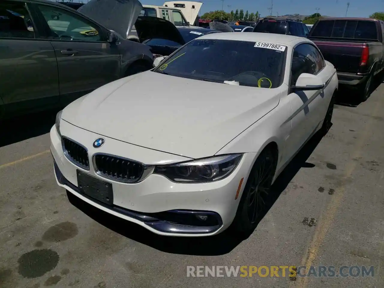 2 Photograph of a damaged car WBA4Z1C51KEE44644 BMW 4 SERIES 2019