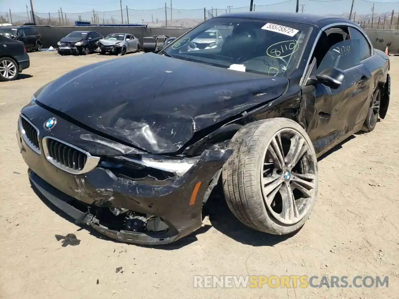 2 Photograph of a damaged car WBA4Z1C5XKEE44044 BMW 4 SERIES 2019