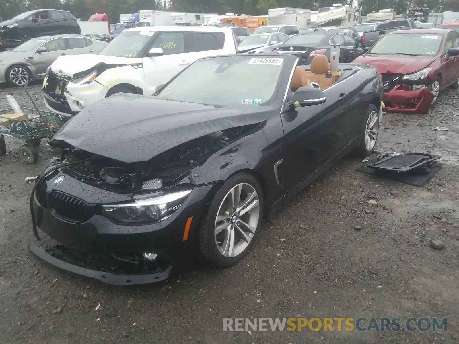 2 Photograph of a damaged car WBA4Z3C57KEF31542 BMW 4 SERIES 2019