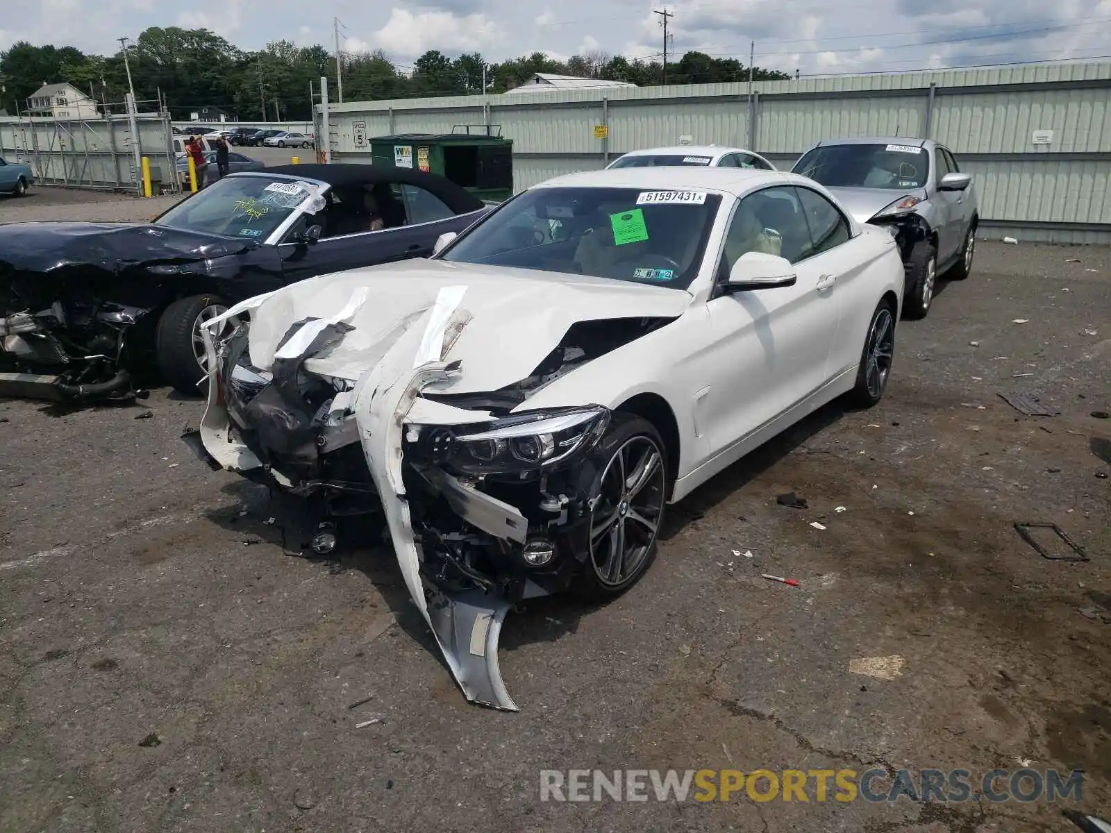 2 Photograph of a damaged car WBA4Z3C59KEF30800 BMW 4 SERIES 2019