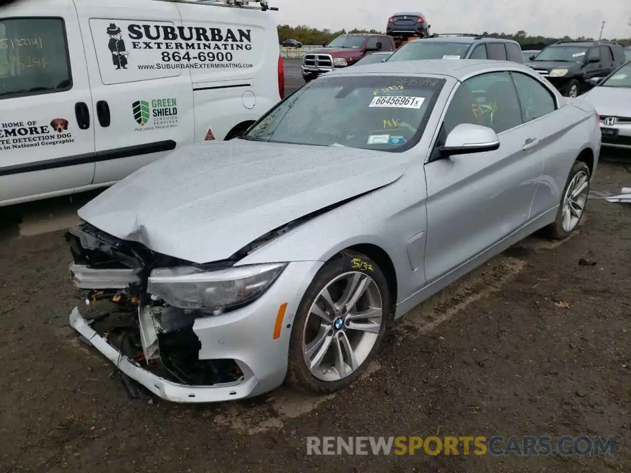 2 Photograph of a damaged car WBA4Z3C5XKEF31938 BMW 4 SERIES 2019