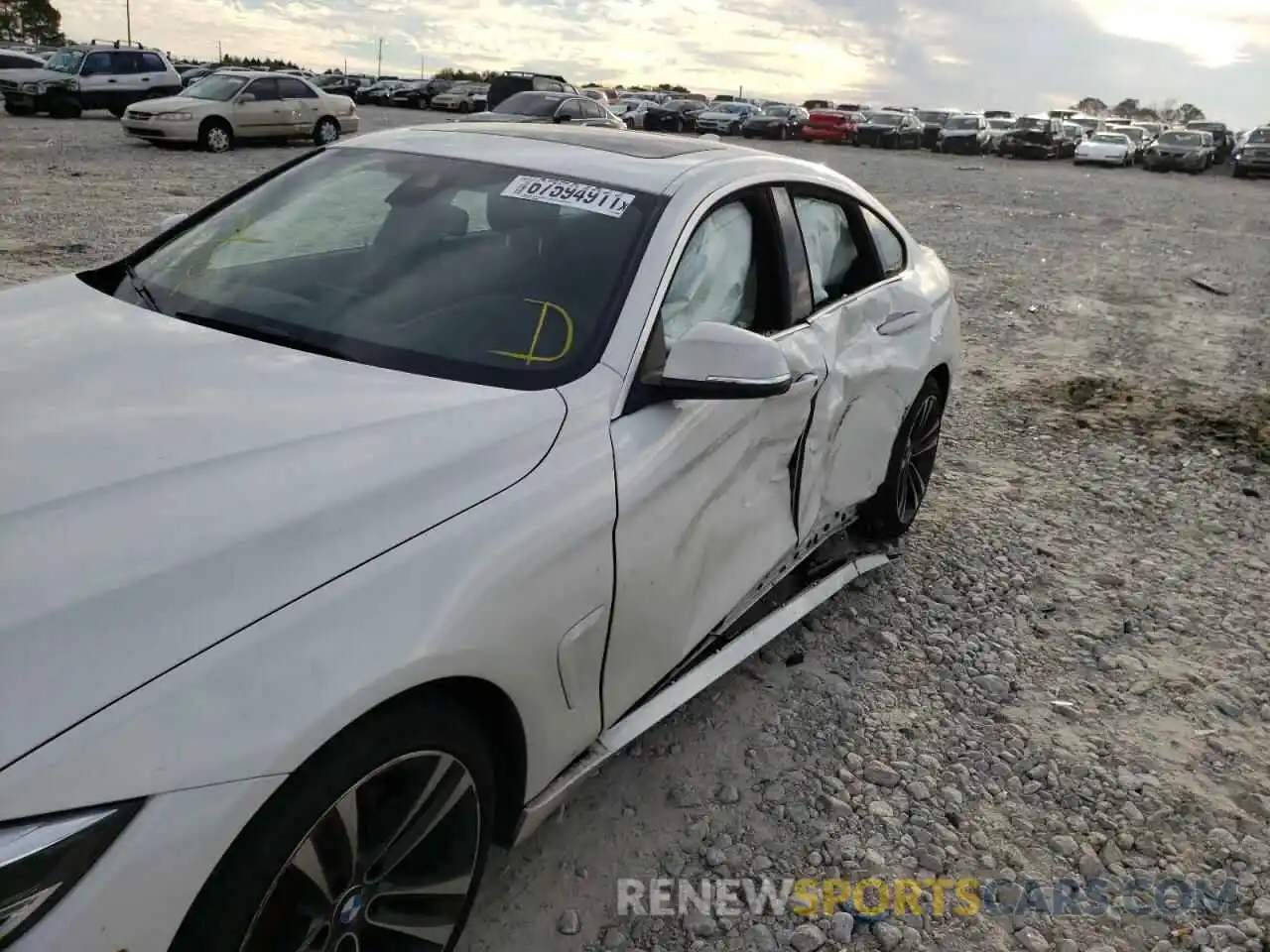 9 Photograph of a damaged car WBA4J1C01LBU68342 BMW 4 SERIES 2020