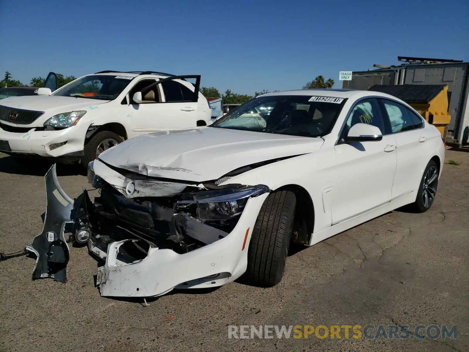 2 Photograph of a damaged car WBA4J1C03LCD79546 BMW 4 SERIES 2020