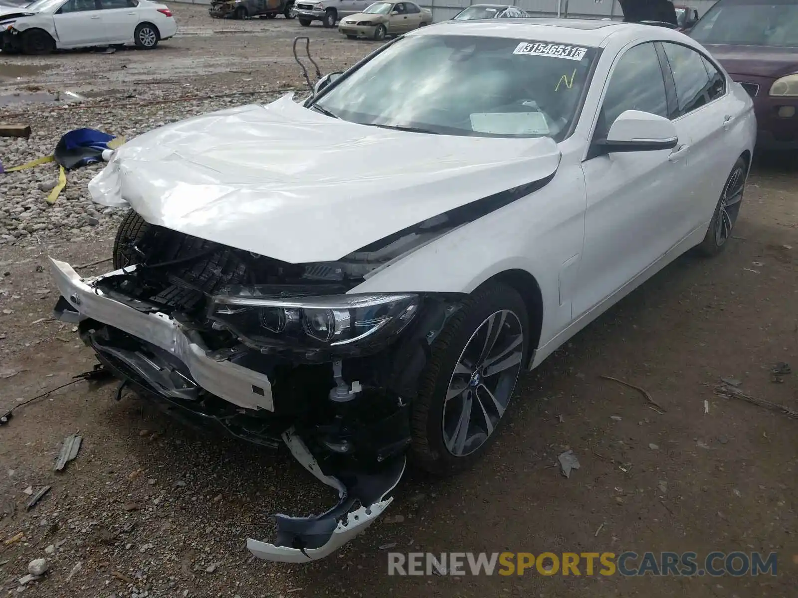 2 Photograph of a damaged car WBA4J1C05LCE20582 BMW 4 SERIES 2020