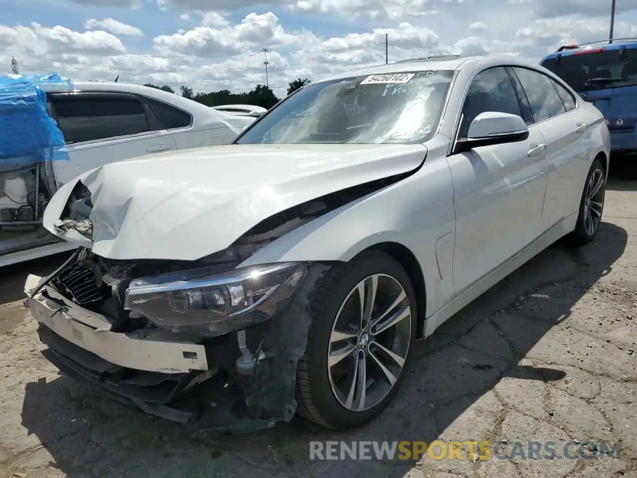 2 Photograph of a damaged car WBA4J1C05LCE55803 BMW 4 SERIES 2020