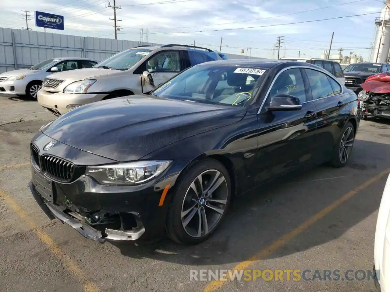 2 Photograph of a damaged car WBA4J1C06LCE59164 BMW 4 SERIES 2020