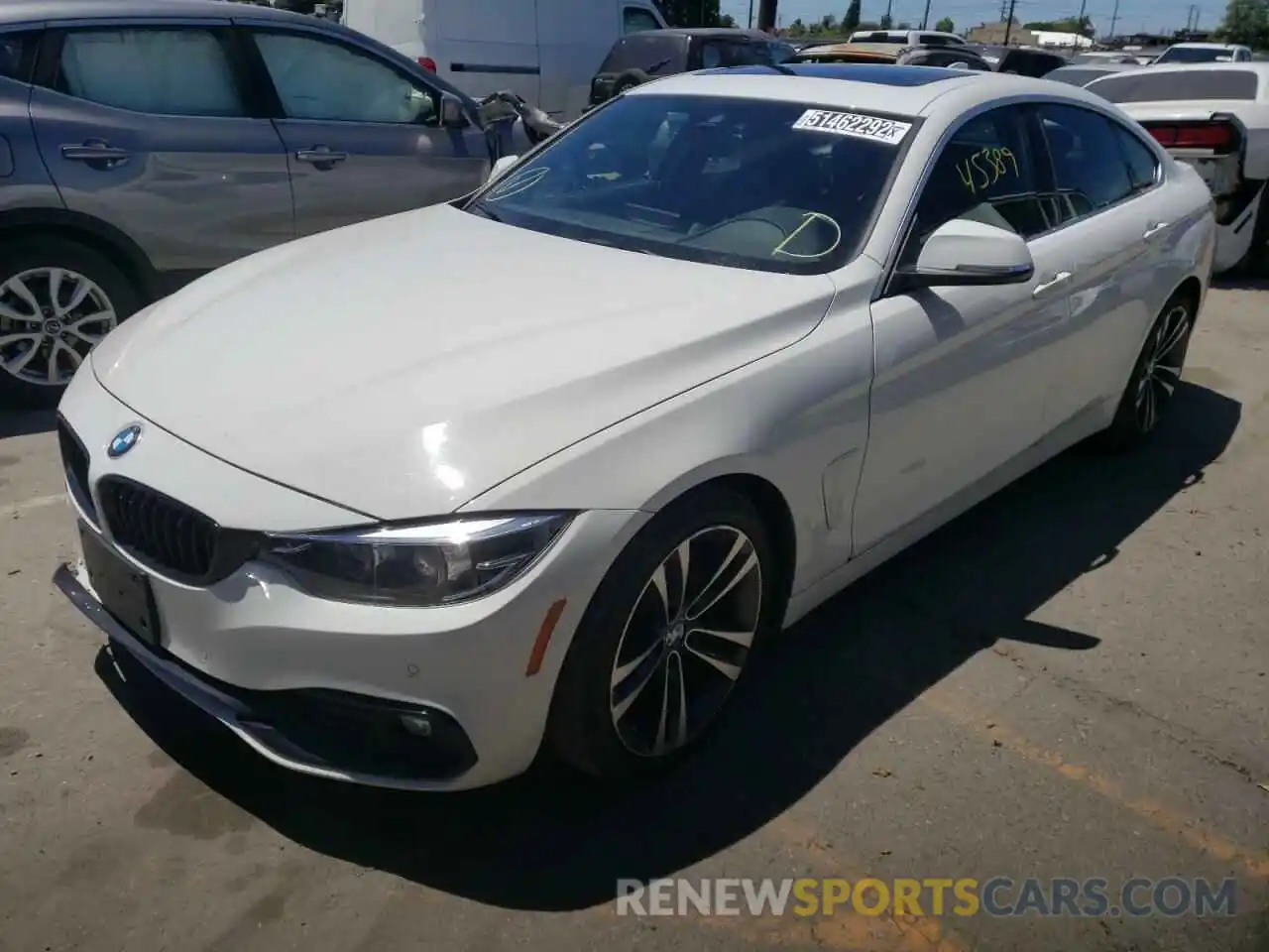 2 Photograph of a damaged car WBA4J1C06LCE59195 BMW 4 SERIES 2020