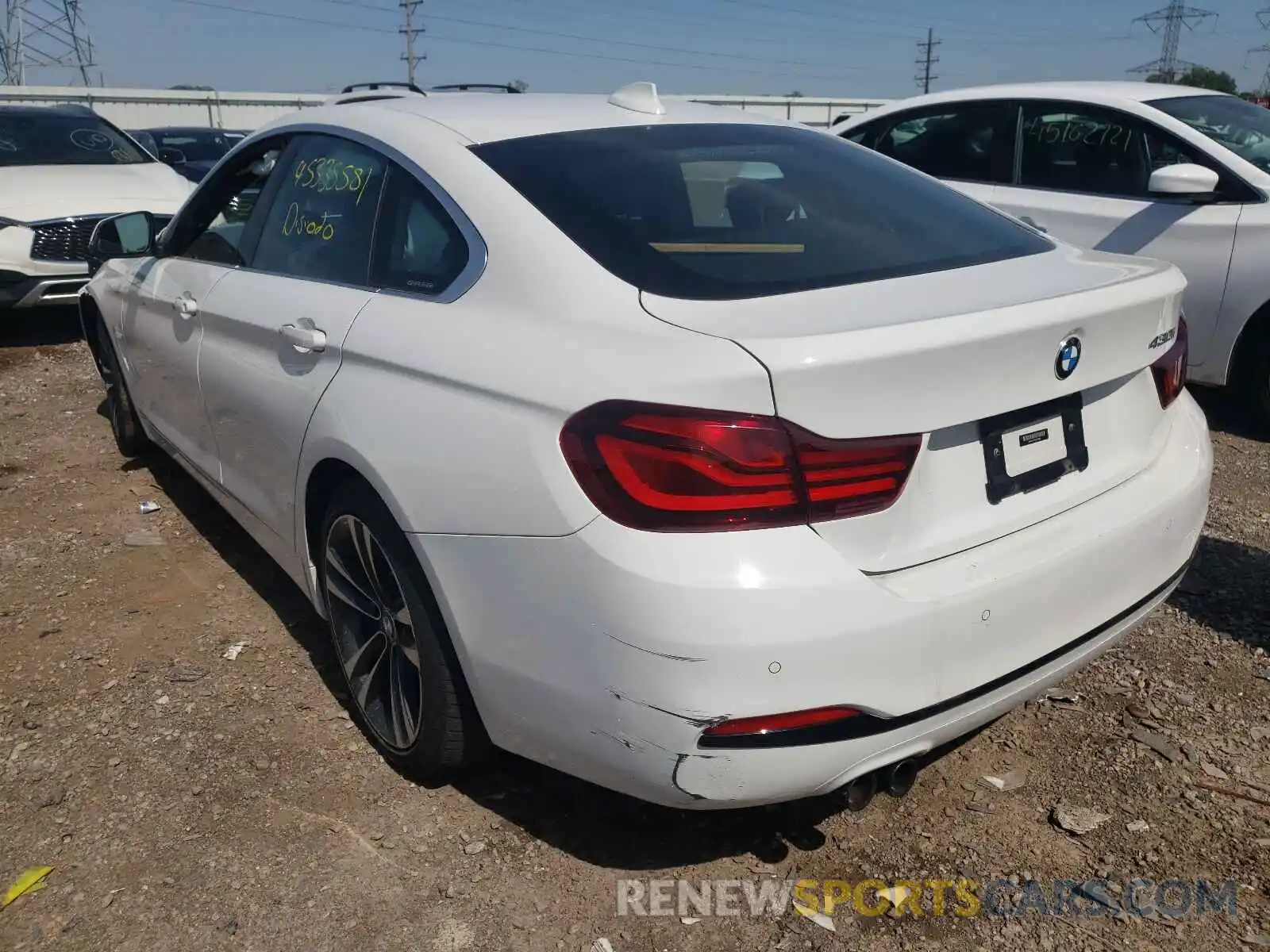 3 Фотография поврежденного автомобиля WBA4J1C09LCE12968 BMW 4 SERIES 2020