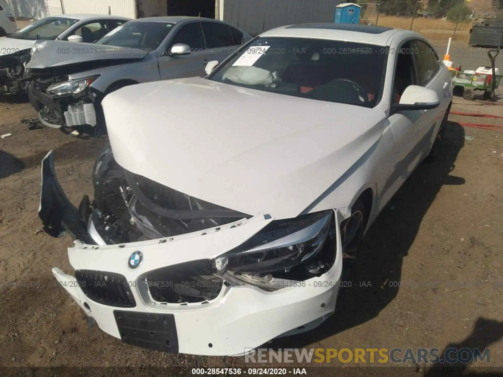 2 Photograph of a damaged car WBA4J1C0XLBU67822 BMW 4 SERIES 2020