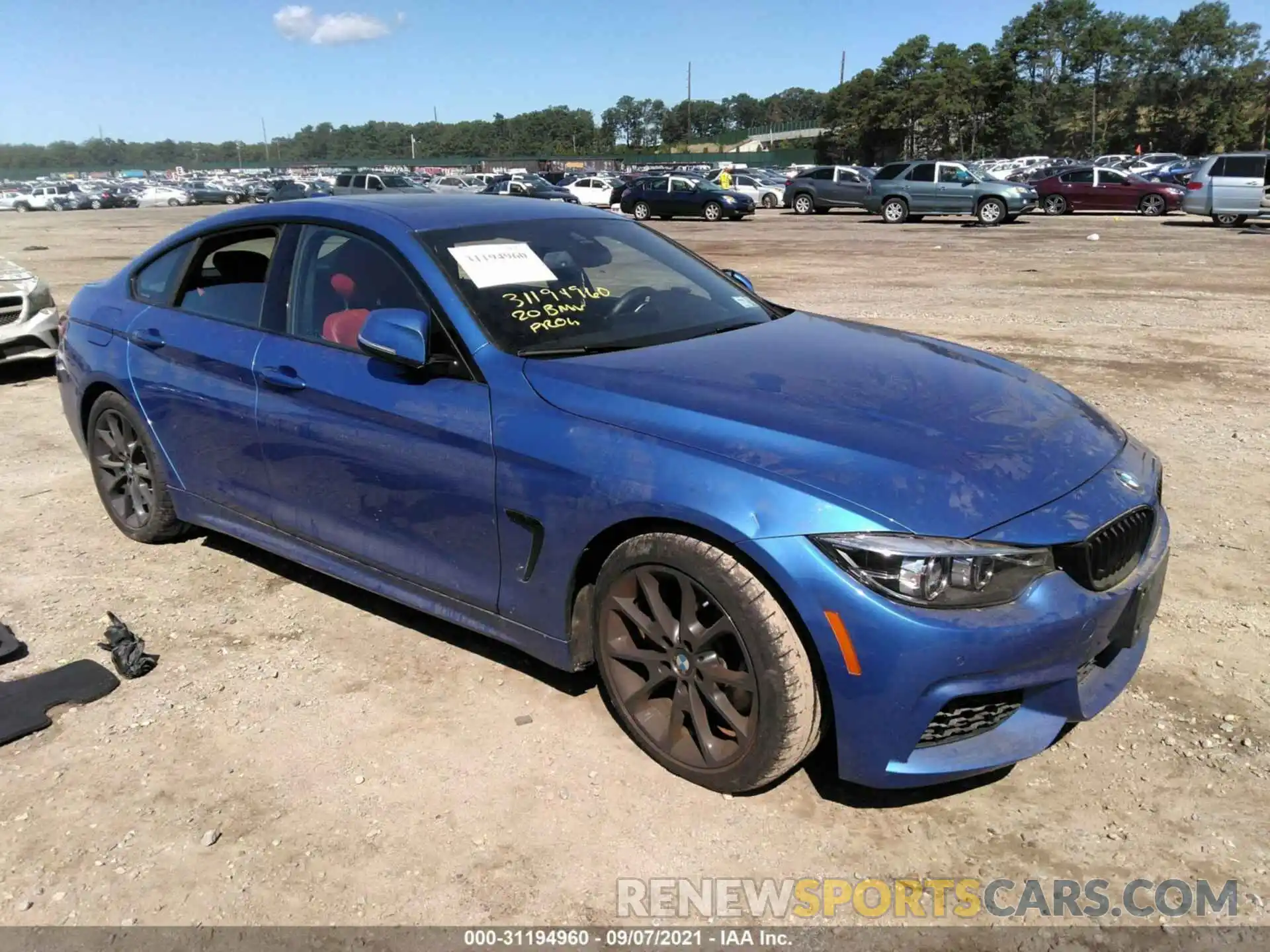 1 Photograph of a damaged car WBA4J3C08LCD10749 BMW 4 SERIES 2020