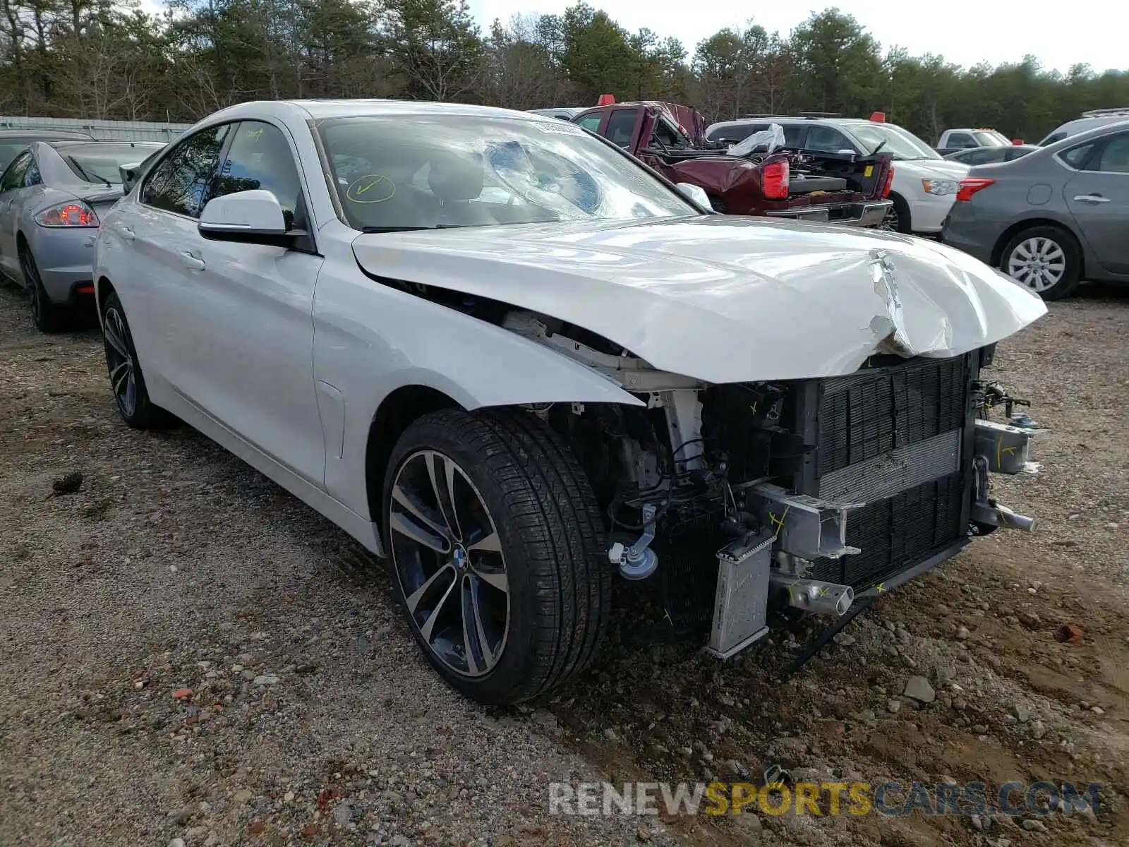 1 Фотография поврежденного автомобиля WBA4J7C03LBV99615 BMW 4 SERIES 2020