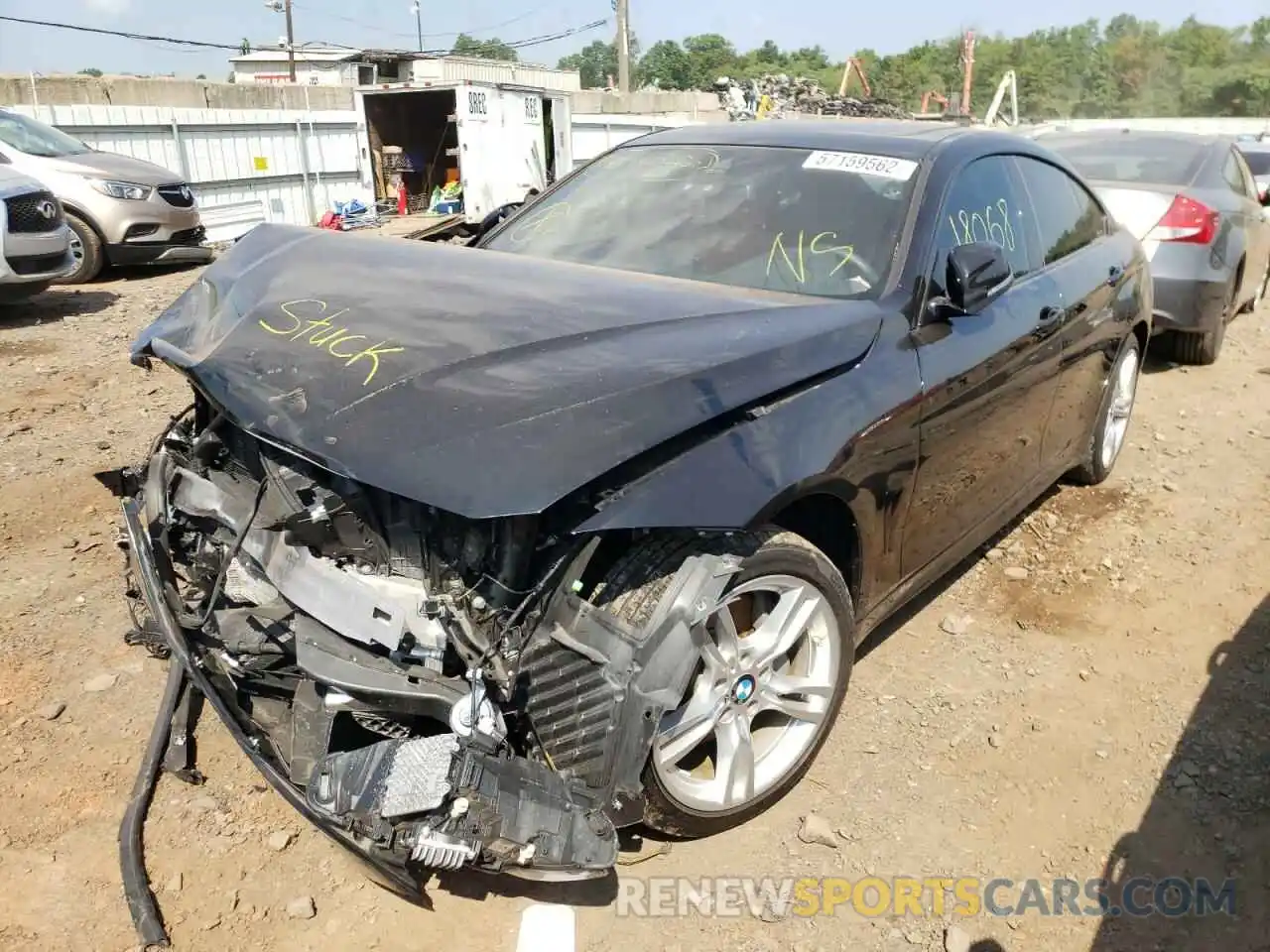 2 Photograph of a damaged car WBA4J7C04LBV99624 BMW 4 SERIES 2020