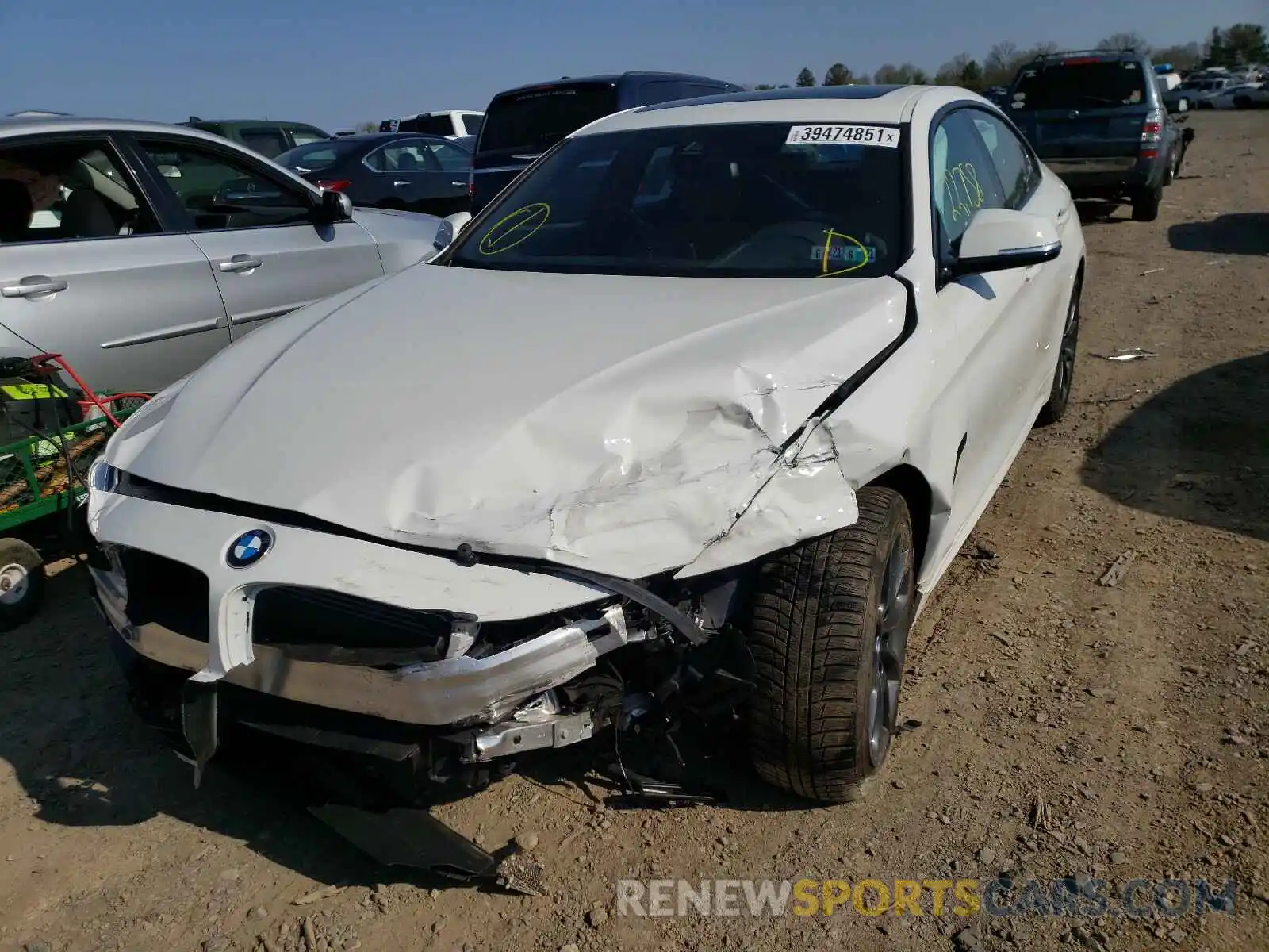 2 Фотография поврежденного автомобиля WBA4J7C09LBV99666 BMW 4 SERIES 2020
