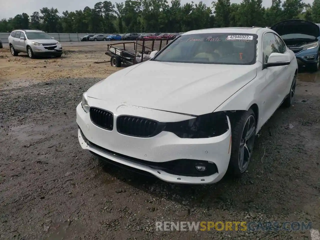 2 Photograph of a damaged car WBA4W3C02LAG91558 BMW 4 SERIES 2020