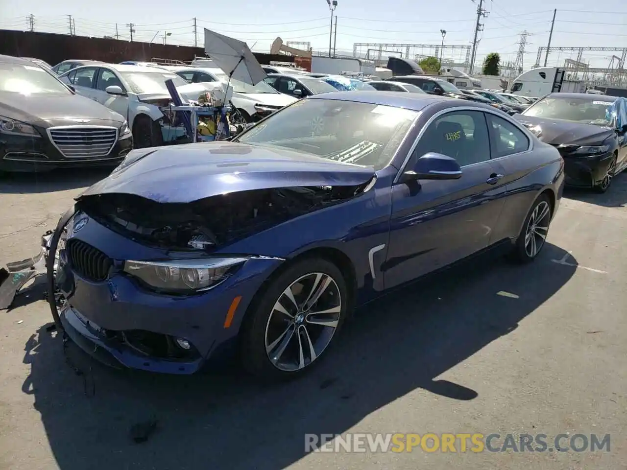 2 Photograph of a damaged car WBA4W3C02LFH46626 BMW 4 SERIES 2020