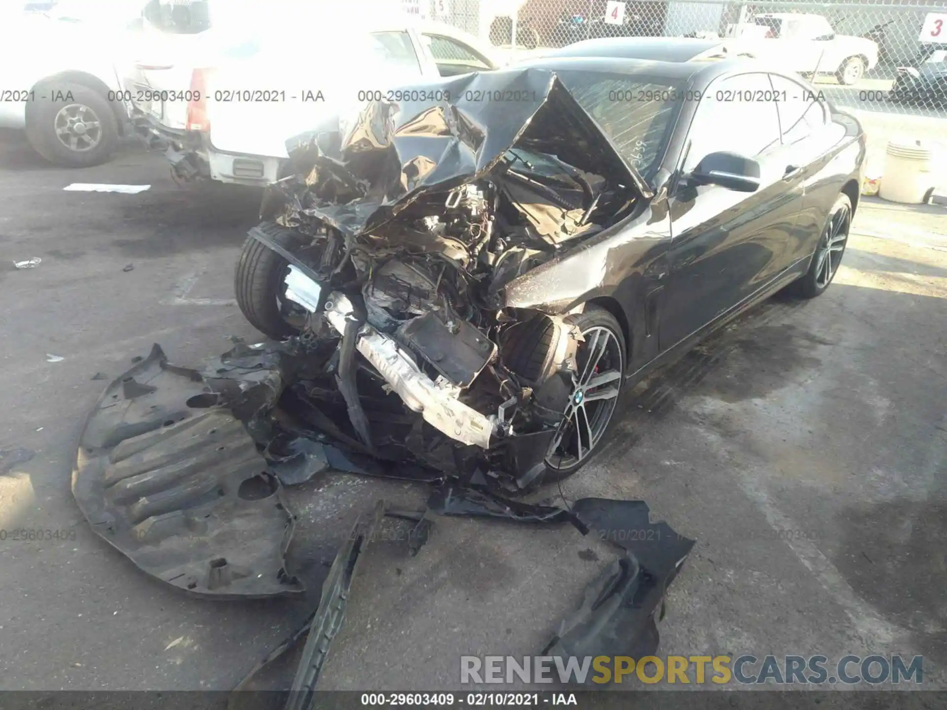 2 Photograph of a damaged car WBA4W3C03LFH45629 BMW 4 SERIES 2020