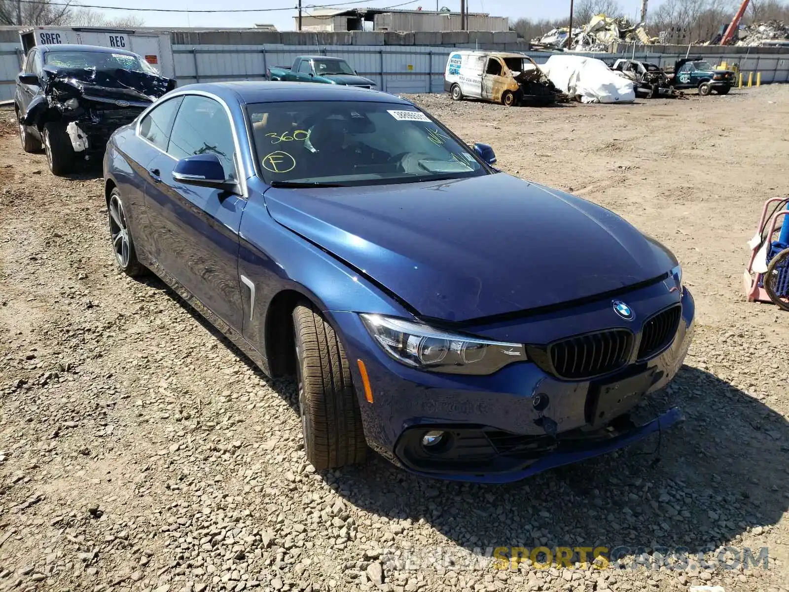 1 Photograph of a damaged car WBA4W5C02LFJ66947 BMW 4 SERIES 2020