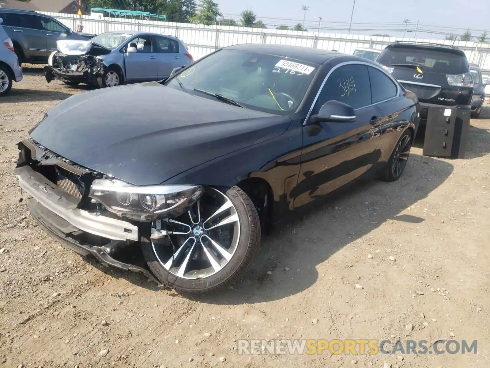 2 Фотография поврежденного автомобиля WBA4W5C08LFH12783 BMW 4 SERIES 2020