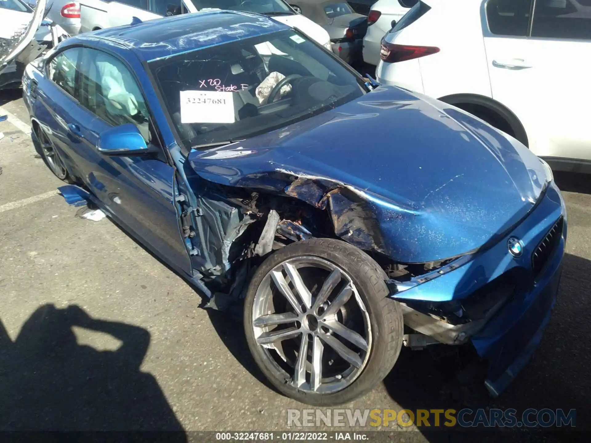 1 Photograph of a damaged car WBA4W7C06LFH56969 BMW 4 SERIES 2020