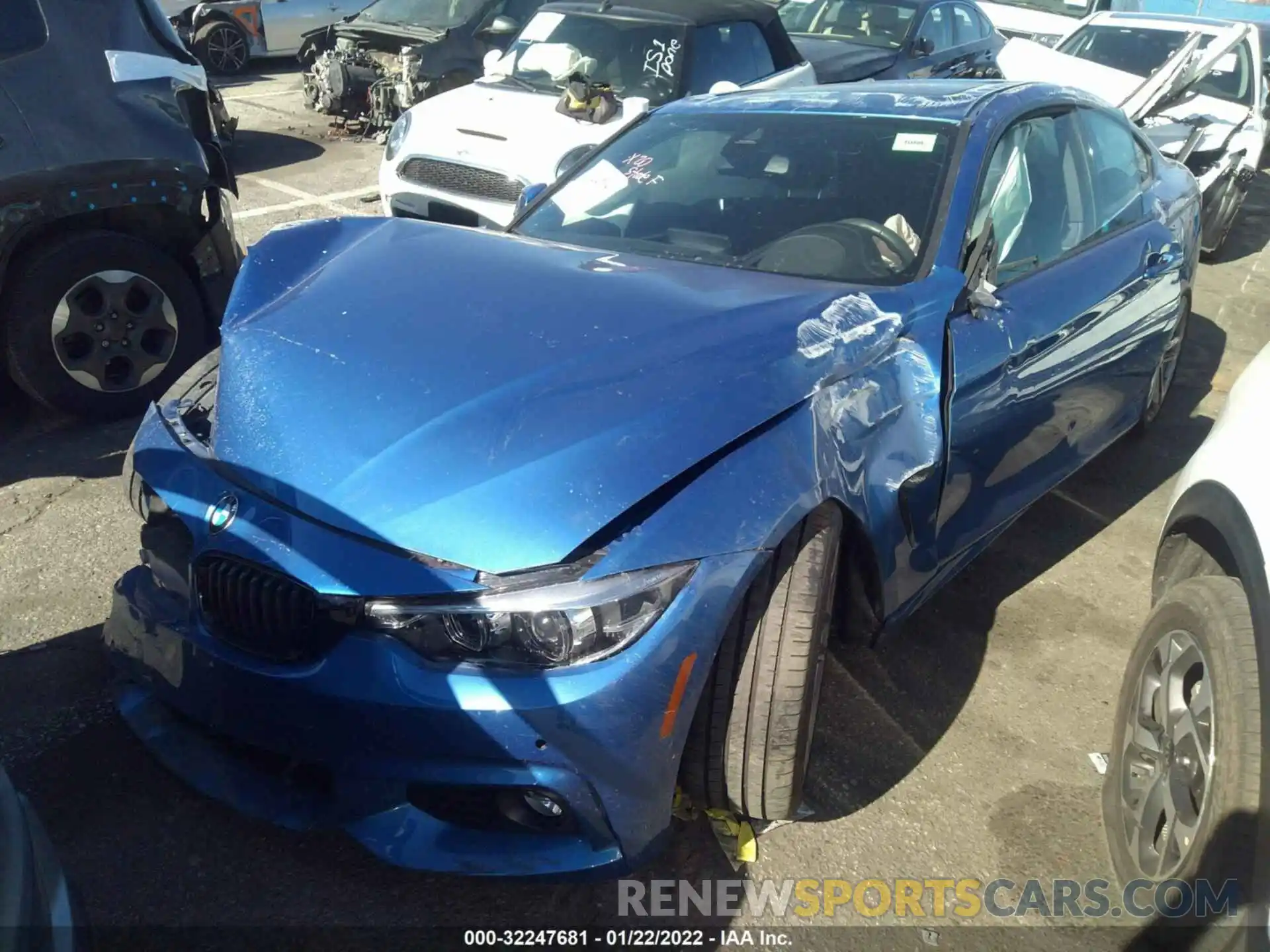 2 Photograph of a damaged car WBA4W7C06LFH56969 BMW 4 SERIES 2020