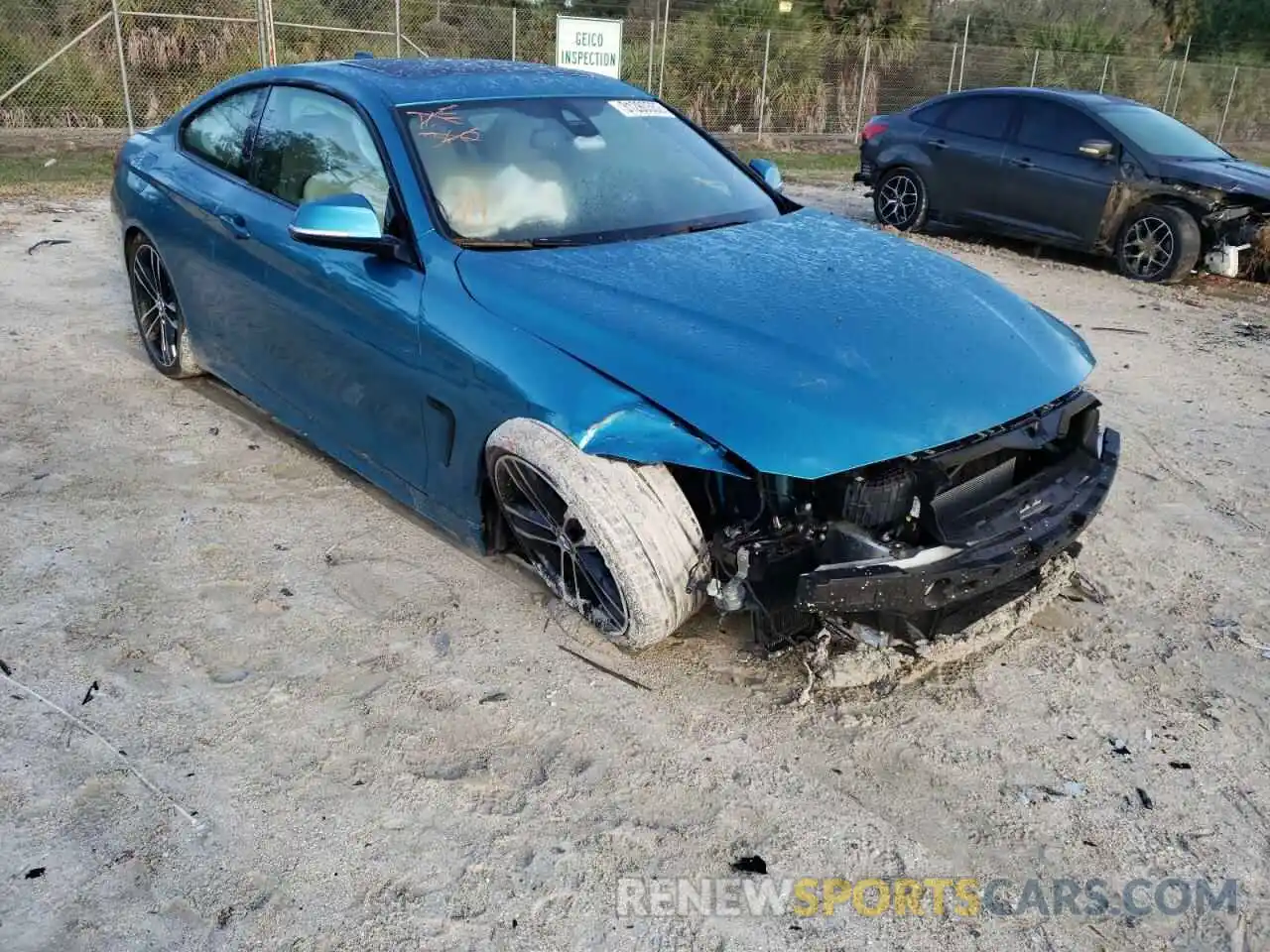 1 Photograph of a damaged car WBA4W7C0XLAH17153 BMW 4 SERIES 2020