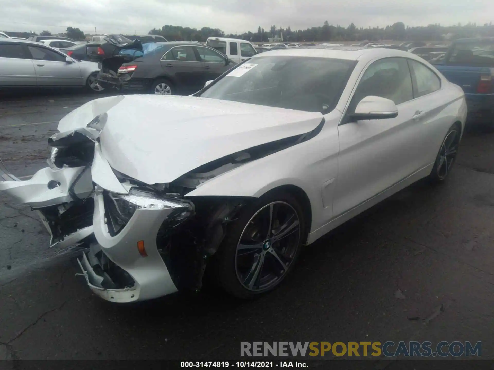 2 Photograph of a damaged car WBA4W9C0XLFJ51183 BMW 4 SERIES 2020