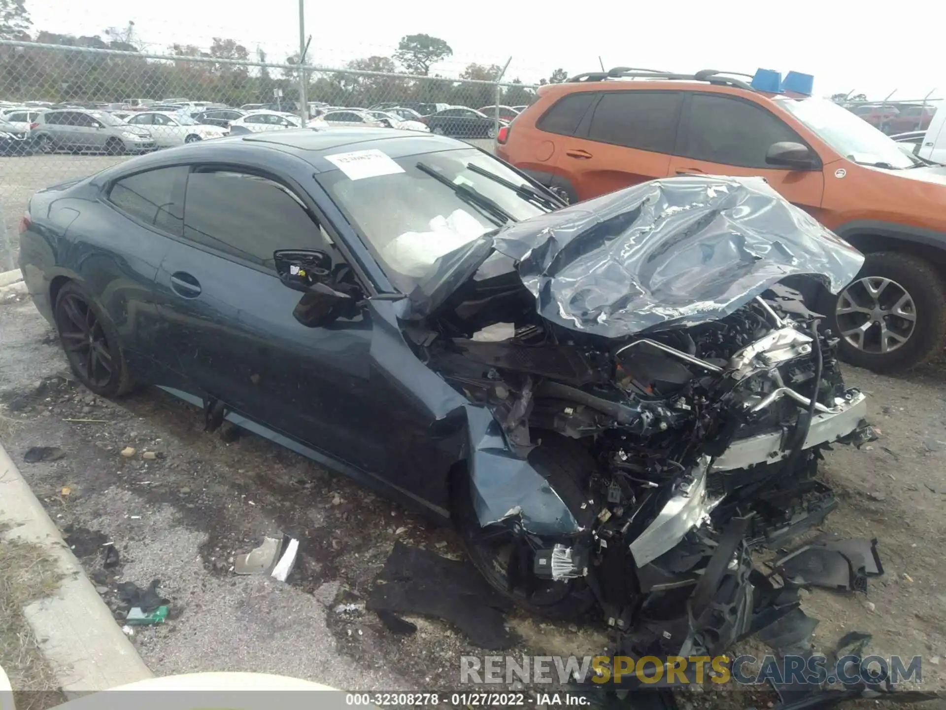 1 Photograph of a damaged car WBA13AR04MCF91281 BMW 4 SERIES 2021