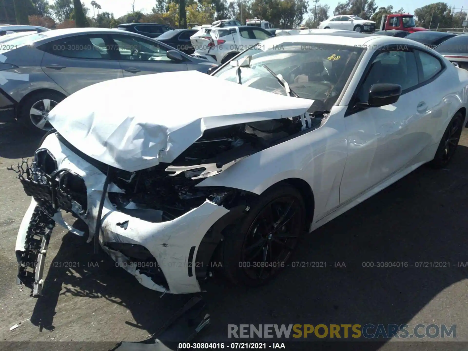 2 Photograph of a damaged car WBA13AR05MCG63654 BMW 4 SERIES 2021