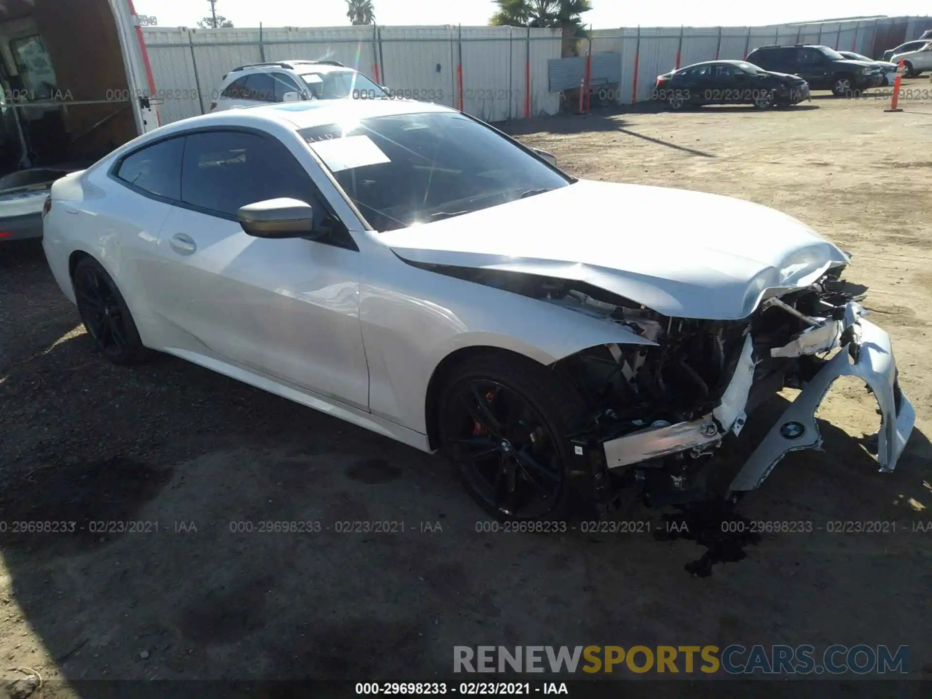 1 Photograph of a damaged car WBA13AR06MCF72277 BMW 4 SERIES 2021