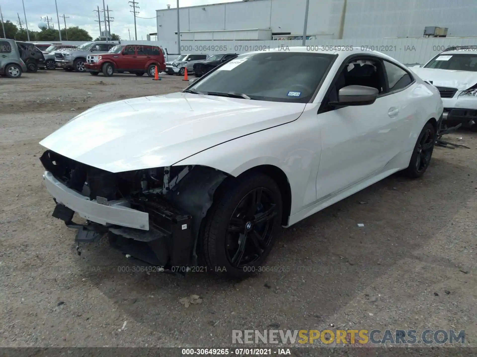 2 Photograph of a damaged car WBA13AR06MCF83103 BMW 4 SERIES 2021