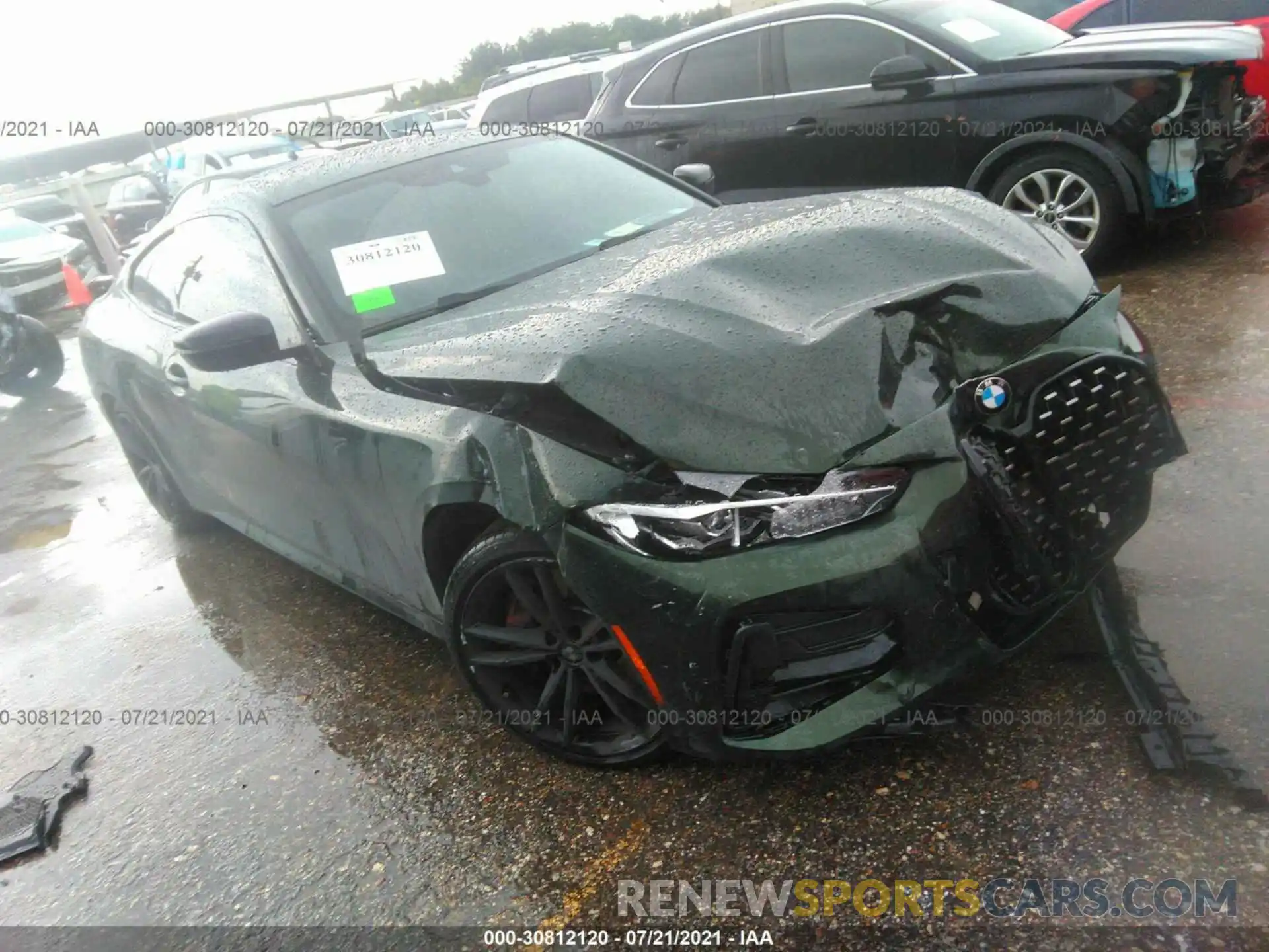 1 Photograph of a damaged car WBA13AR09MCG73734 BMW 4 SERIES 2021