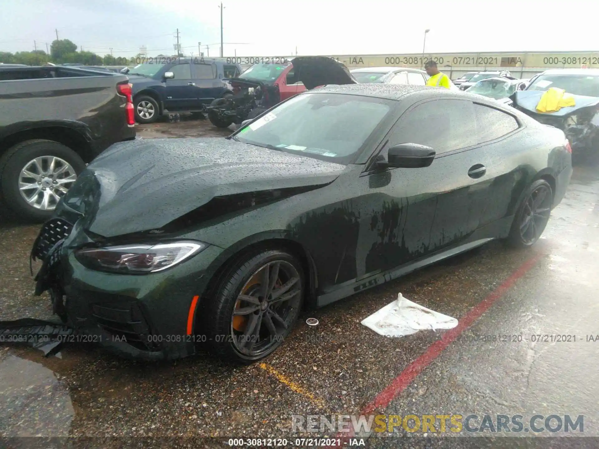 2 Photograph of a damaged car WBA13AR09MCG73734 BMW 4 SERIES 2021