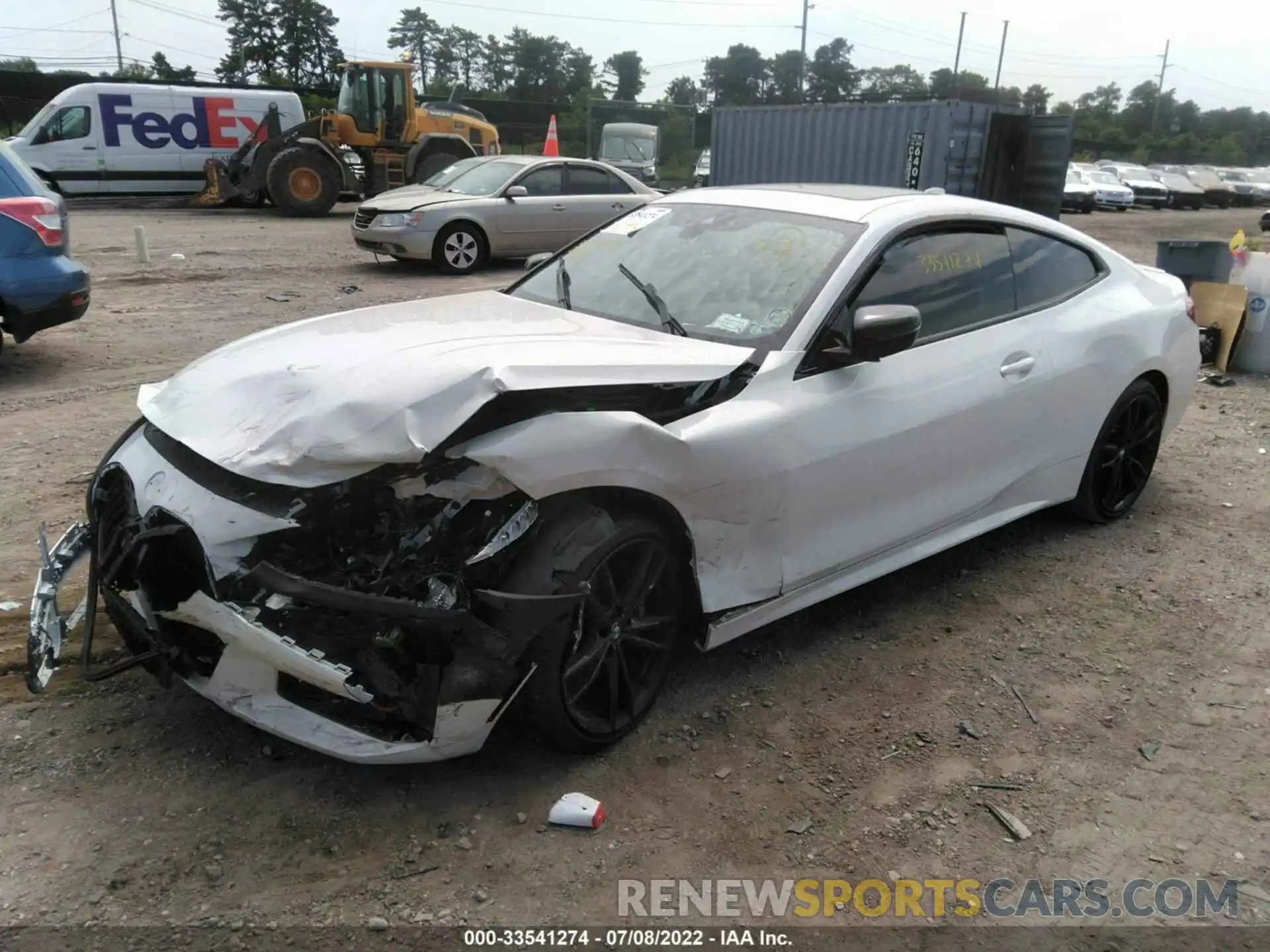 2 Photograph of a damaged car WBA13AR0XMCF72248 BMW 4 SERIES 2021