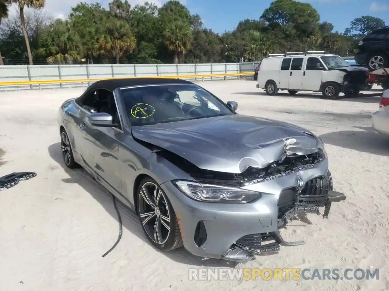 1 Photograph of a damaged car WBA23AT00MCG16318 BMW 4 SERIES 2021