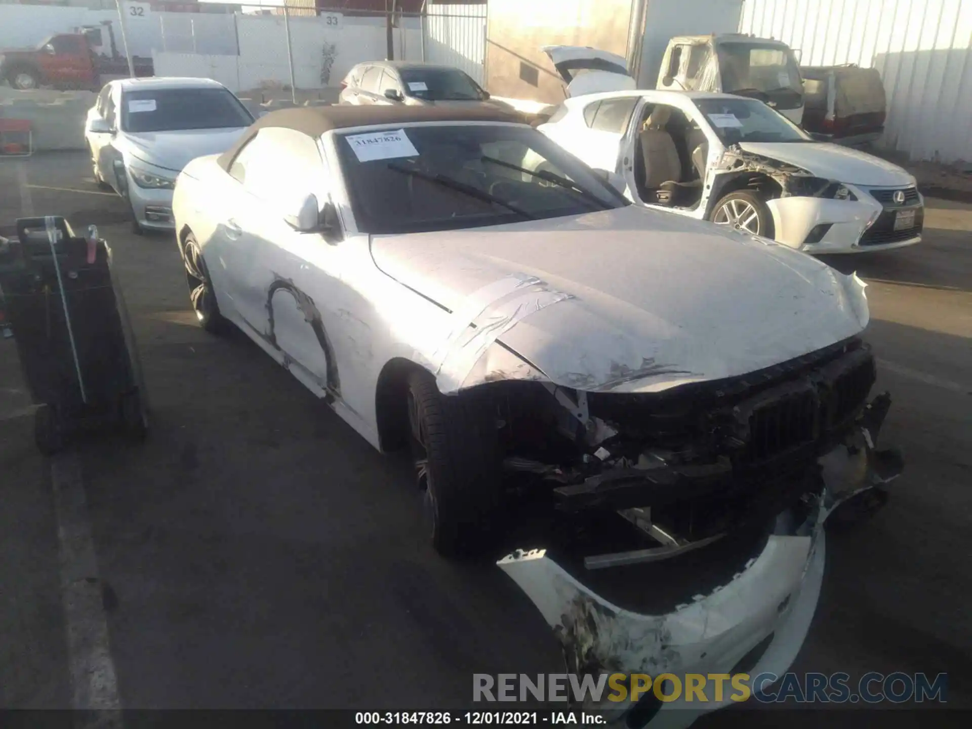 1 Photograph of a damaged car WBA23AT01MCH10367 BMW 4 SERIES 2021