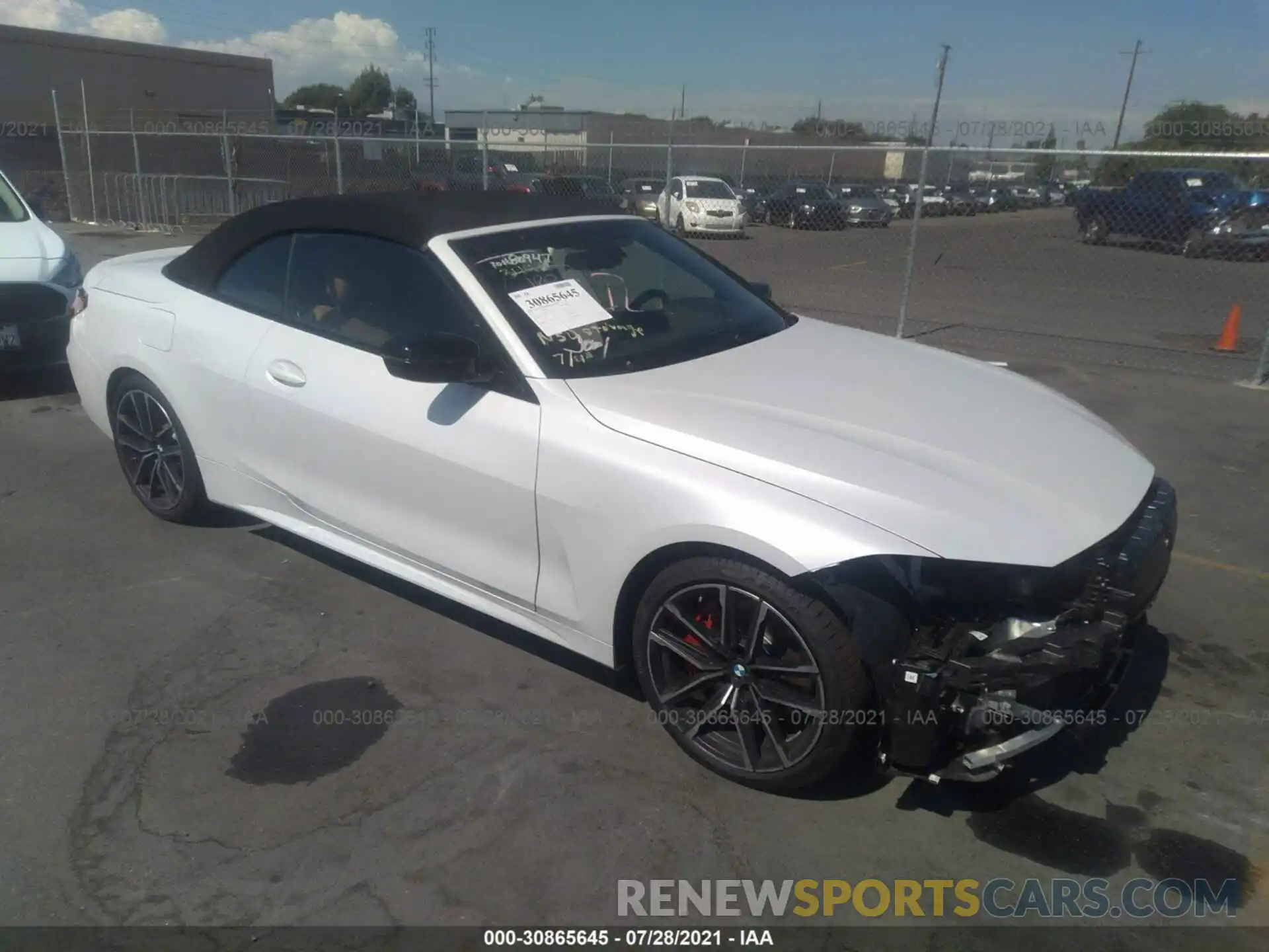 1 Photograph of a damaged car WBA23AT07MCG99844 BMW 4 SERIES 2021