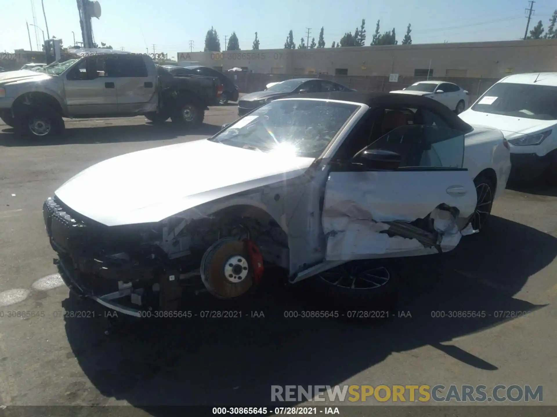 2 Photograph of a damaged car WBA23AT07MCG99844 BMW 4 SERIES 2021