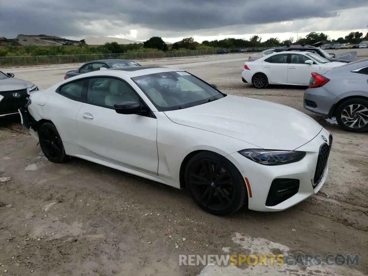 1 Photograph of a damaged car WBA53AP00MCF57522 BMW 4 SERIES 2021