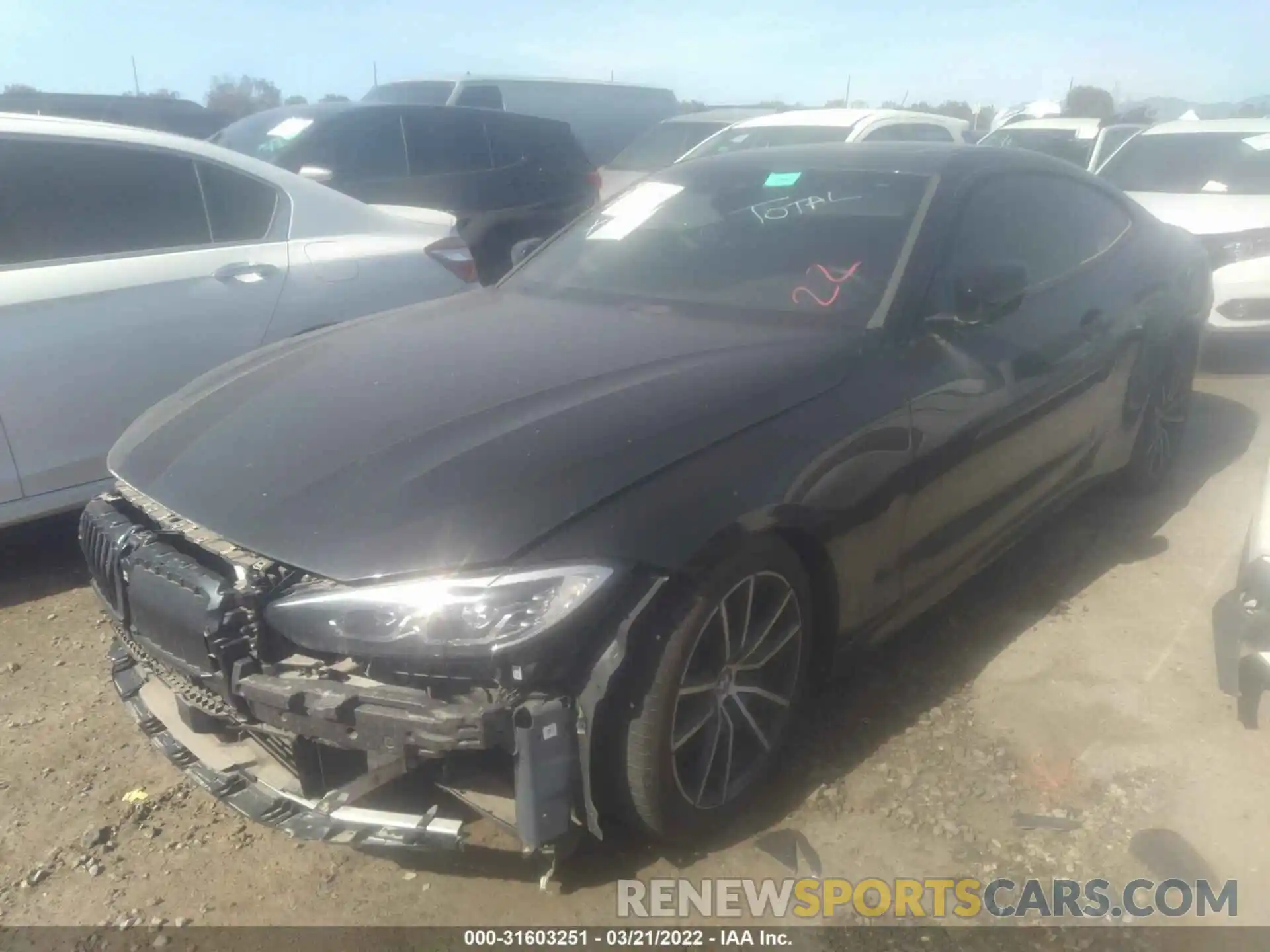 2 Photograph of a damaged car WBA53AP00MCG54767 BMW 4 SERIES 2021