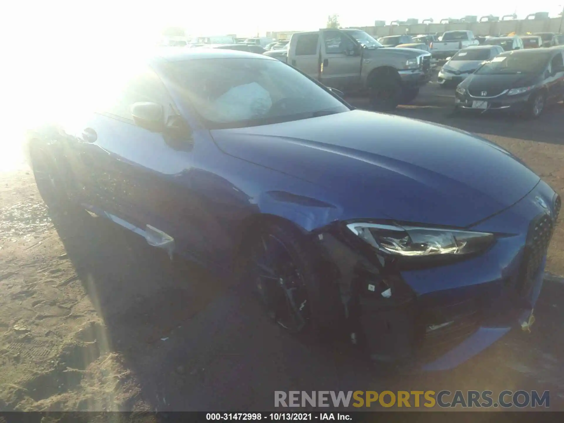 1 Photograph of a damaged car WBA53AP01MCF94126 BMW 4 SERIES 2021