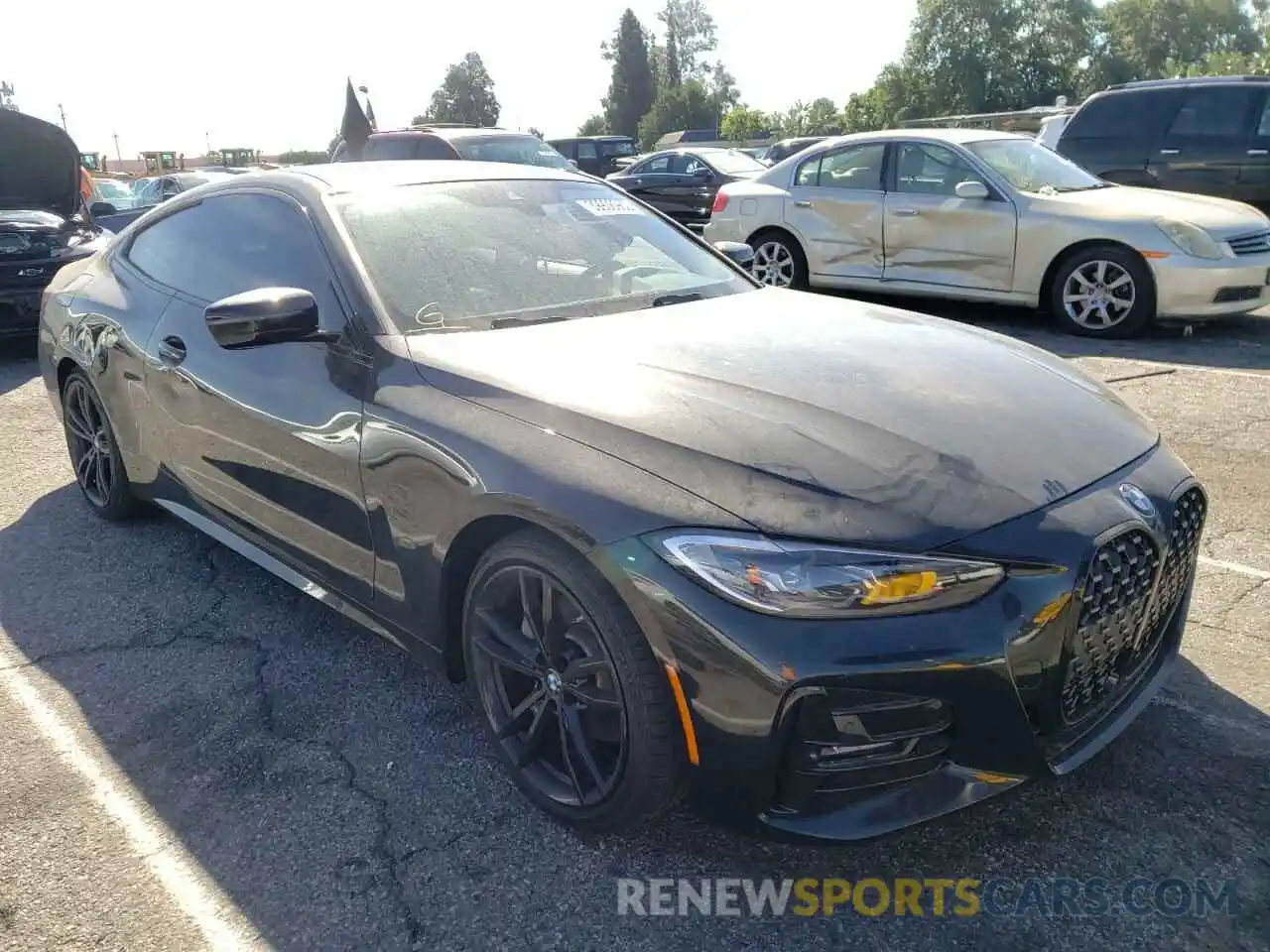 1 Photograph of a damaged car WBA53AP01MCG10681 BMW 4 SERIES 2021