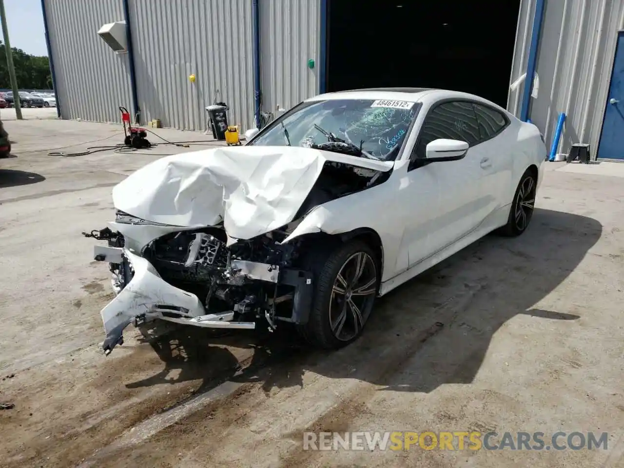 2 Photograph of a damaged car WBA53AP01MCG38304 BMW 4 SERIES 2021