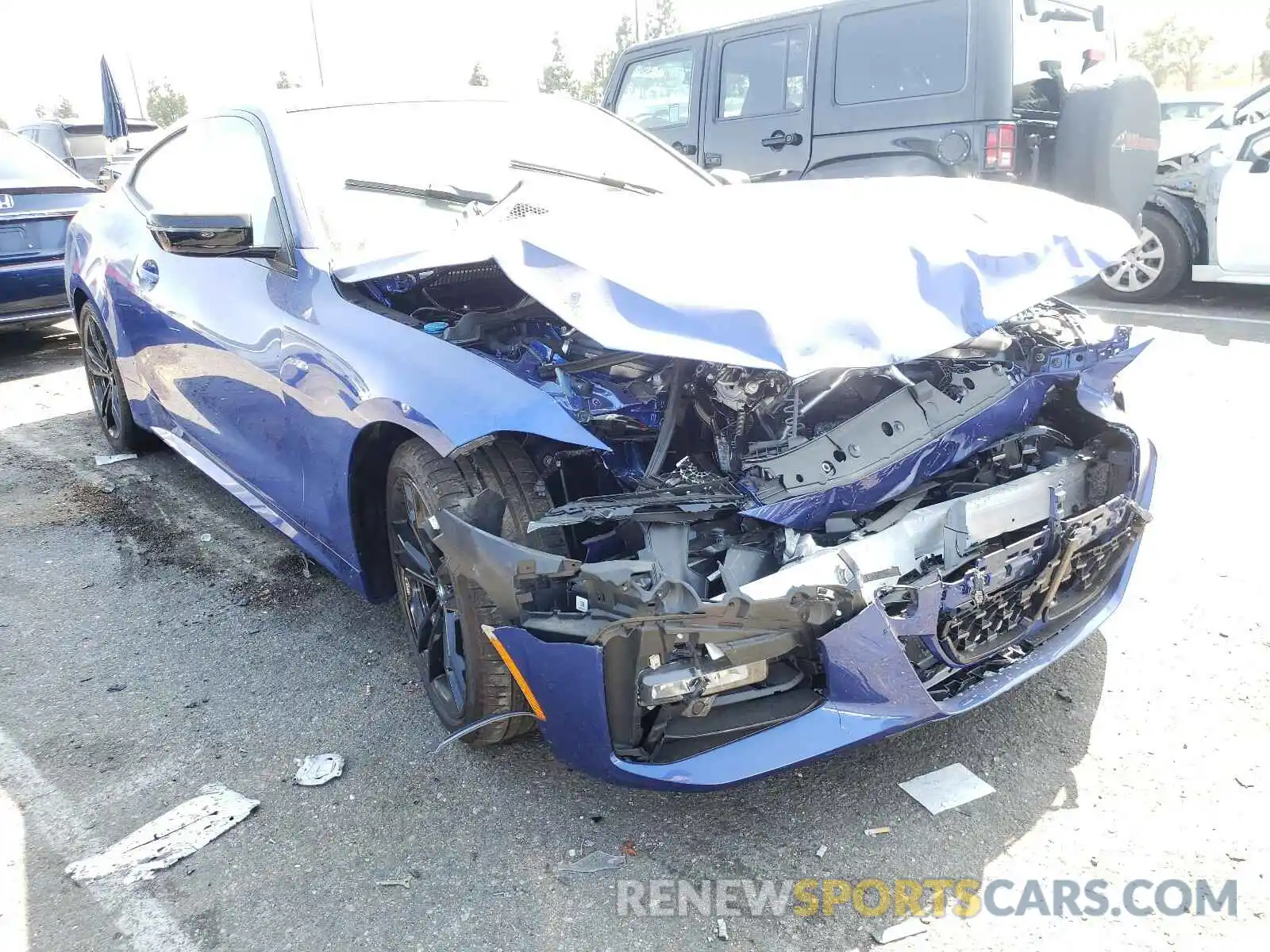 1 Photograph of a damaged car WBA53AP02MCF66867 BMW 4 SERIES 2021