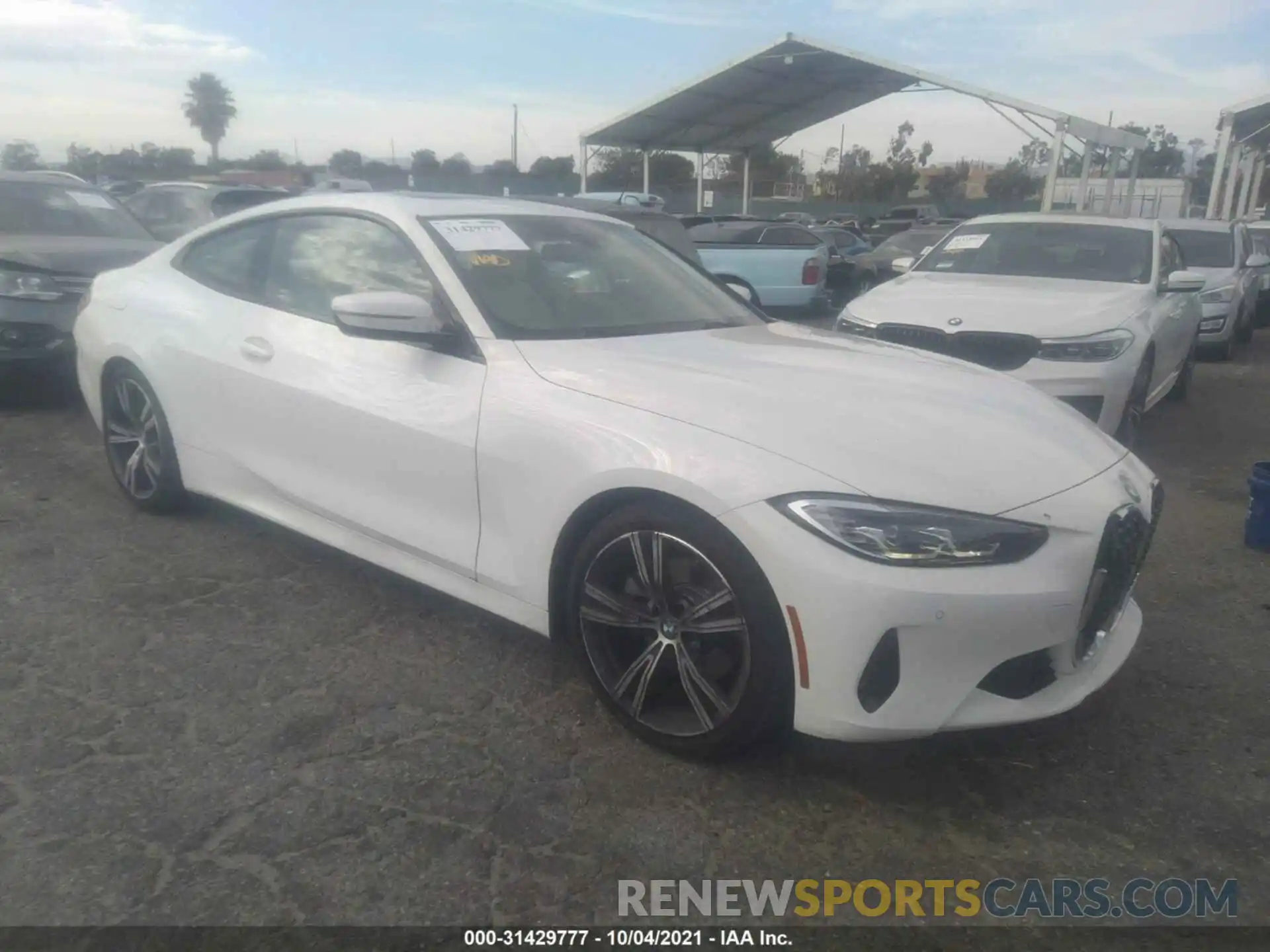 1 Photograph of a damaged car WBA53AP03MCG77170 BMW 4 SERIES 2021