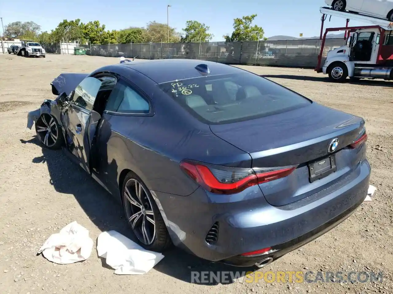 3 Photograph of a damaged car WBA53AP04MCF66787 BMW 4 SERIES 2021