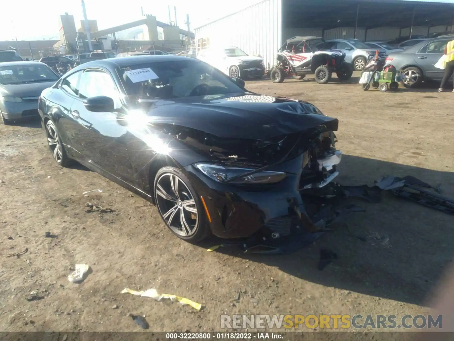 1 Photograph of a damaged car WBA53AP04MCG25112 BMW 4 SERIES 2021