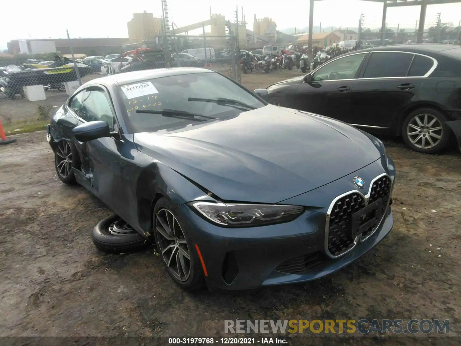 1 Photograph of a damaged car WBA53AP06MCF66788 BMW 4 SERIES 2021